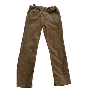 Boys size 10 Cat and Jack Brown Khaki Stretch Pants Adjustable Waist